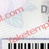 blank alberta drivers license back