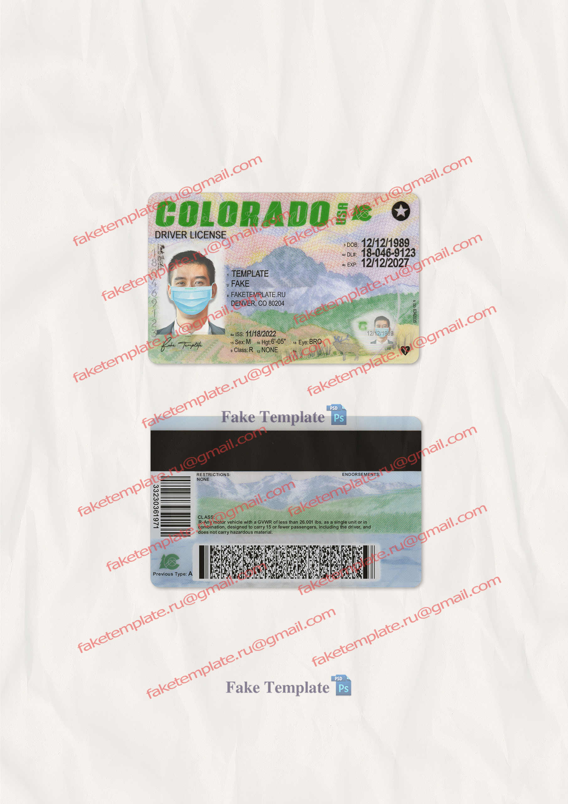 colorado dl template colorado dl template